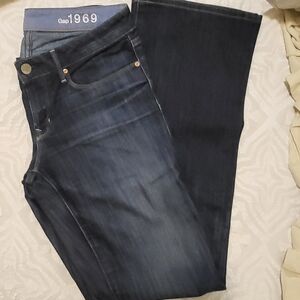 Gap 1969 Blue Jeans Sexy Boot Cut  Size 28/6r Previosly Worn